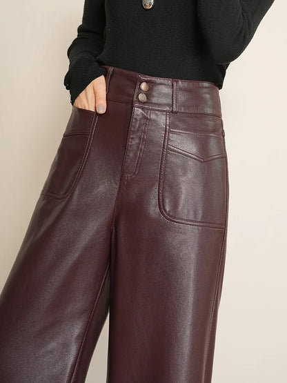 Elegance Leather Trousers